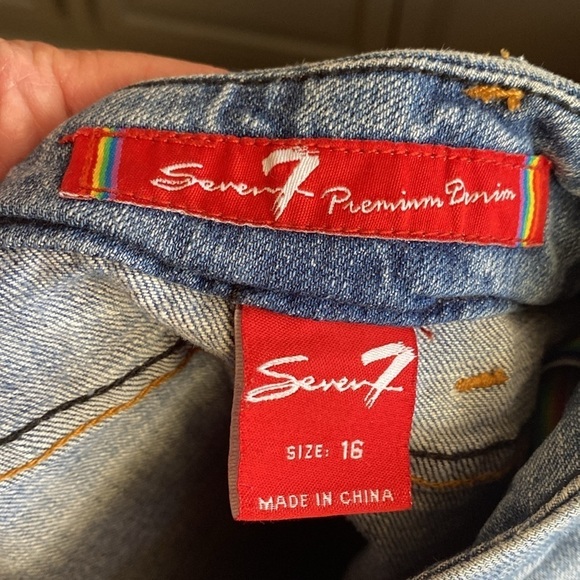 Seven 7 Jeans Women's 16 Bootcut Jeans Stretch Blue premium Denim 109890 - Picture 12 of 15